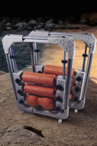 rolls&force rocks water sunset